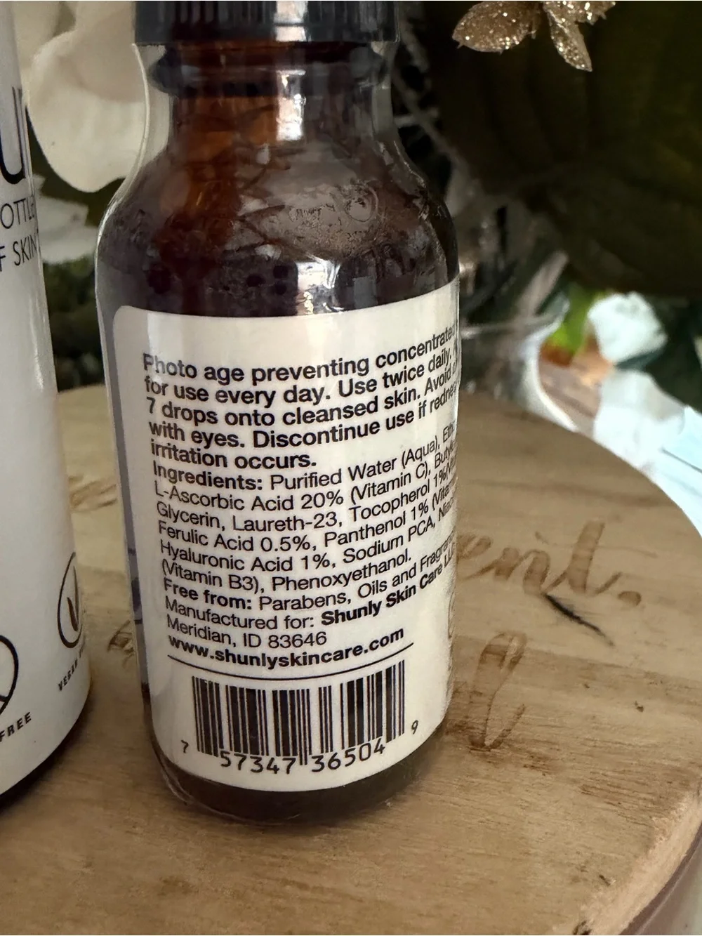 SHUNLY New Sealed bottle. B, C, E & Ferulic treatment. Total age defense.